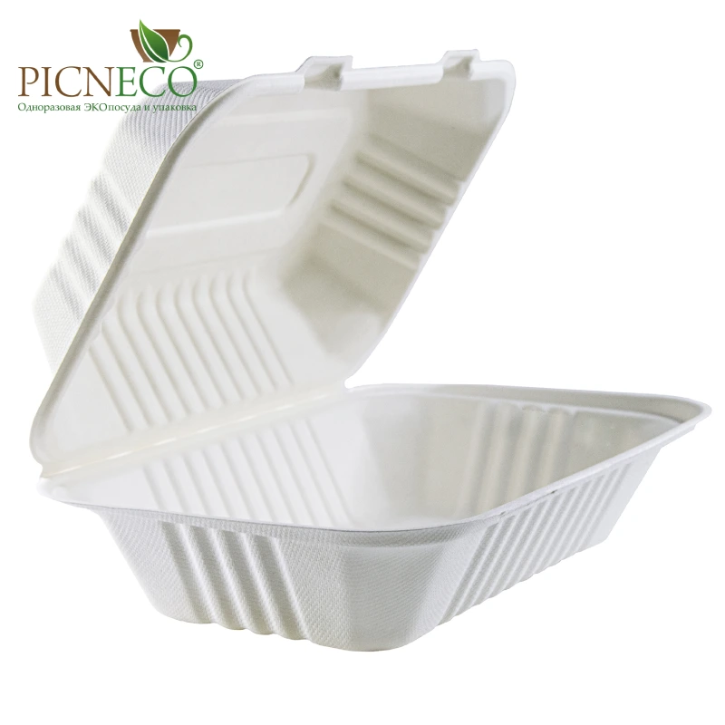 товар Ланч бокс из целлюлозы, 230x155x80, 1000мл, белый LB110